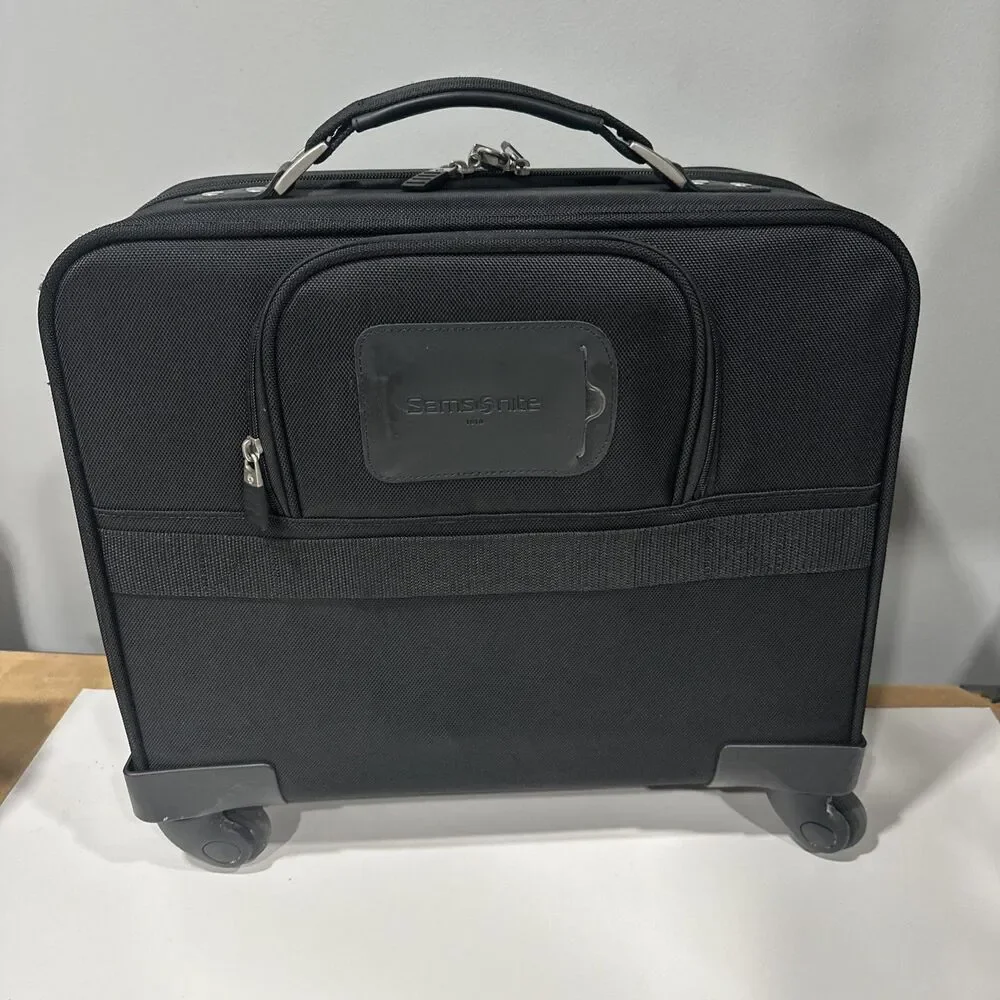SAMSONITE BUSINESS iMOBILE 360 BLACK ROLLING BUSINESS CASE APPROX 16" X16"X10" - Picture 2 of 10